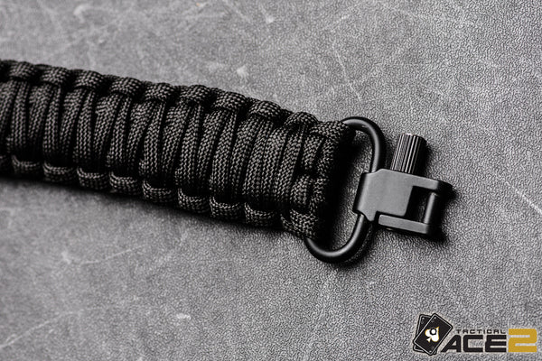 Gun Sling - All Black Paracord-Ace Two Tactical