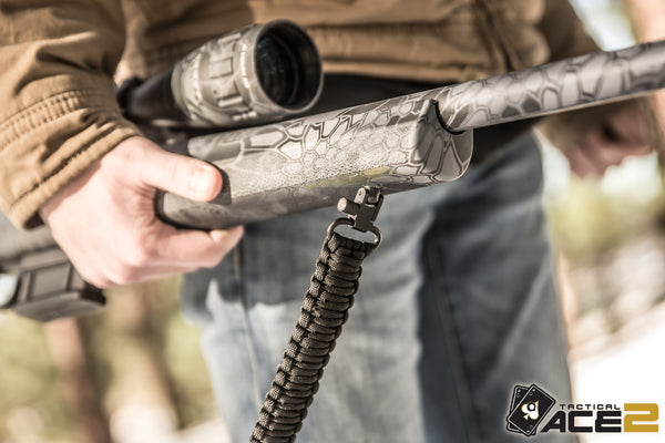 Gun Sling - All Black Paracord-Ace Two Tactical