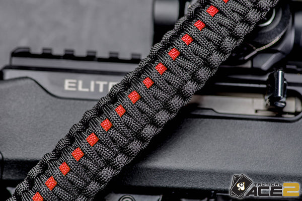 Gun Sling - Thin Red Line Paracord-Ace Two Tactical